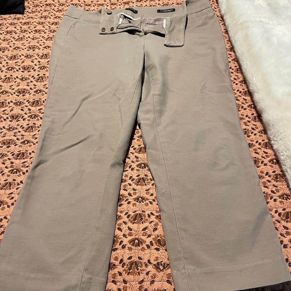 Loft cropped khakis